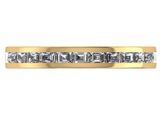 উপহারের জন্য 2.0×1.5MM OEM ODM সহ 27pcs ডায়মন্ড 18K রোজ গোল্ড রিং