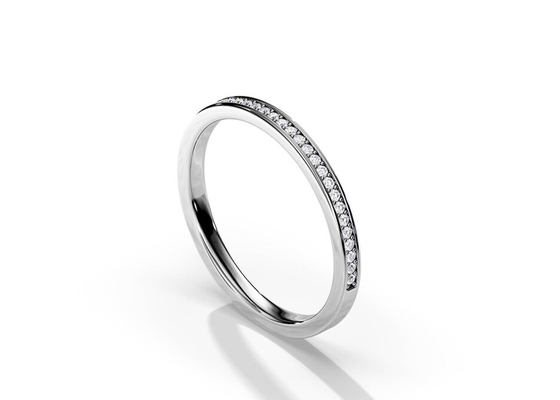 হাফ ইটারনিটি 9K সোনার আংটি স্ট্যাকিং 0.36ct ওজন বার্ষিকীর জন্য