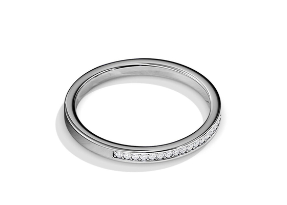 হাফ ইটারনিটি 9K সোনার আংটি স্ট্যাকিং 0.36ct ওজন বার্ষিকীর জন্য