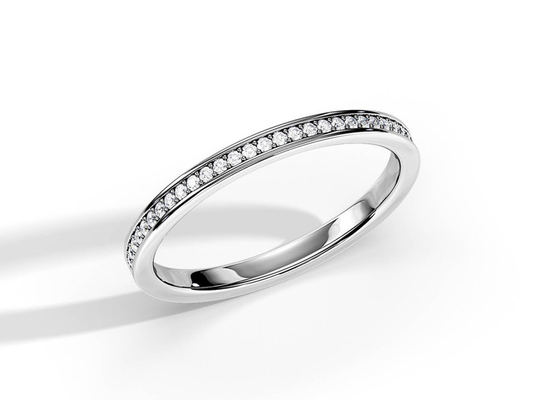 হাফ ইটারনিটি 9K সোনার আংটি স্ট্যাকিং 0.36ct ওজন বার্ষিকীর জন্য