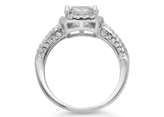 Cusion Cut 2.43ct 14K সলিড সোনার গহনা, কাঁচা প্রাকৃতিক হীরার এনগেজমেন্ট রিং ODM
